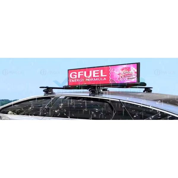 Водонепроницаемая небольшая машина такси крыша рекламный светодиодный дисплей 960 мм х 320 мм такси верхний светодиодный экран