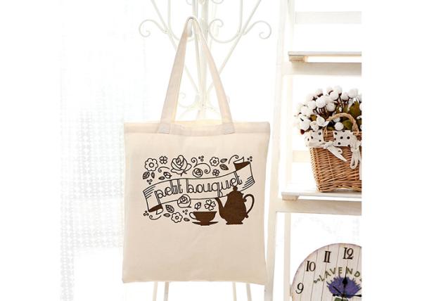 Calico Promotional Shopping Canvas Bag Fashionable Printing 37*40 CM Size