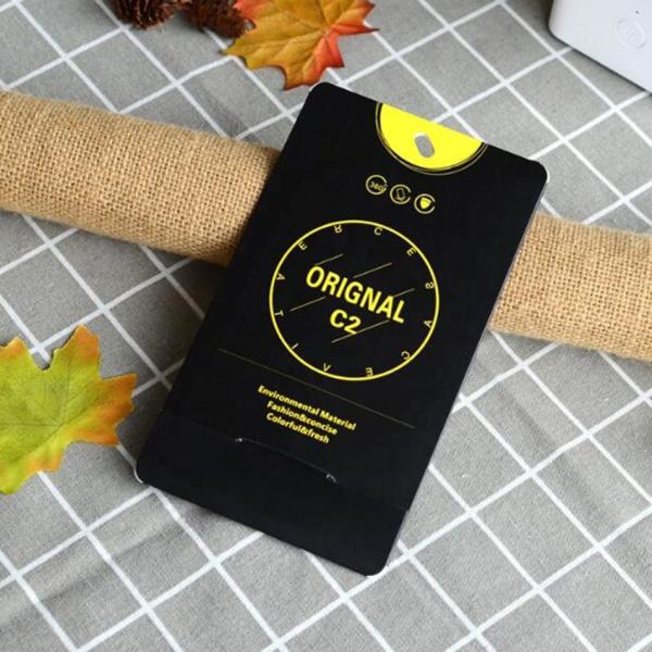 Art Kraft Paper Packaging / Cell Phone Case Packaging With PVC Window