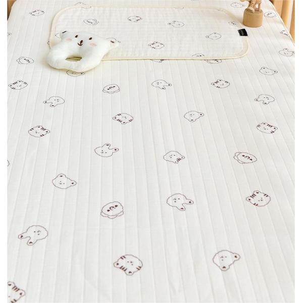 Soft and Breathable Baby Blanket Quilt Made of 100% Cotton Fiber for Newborn Swaddle