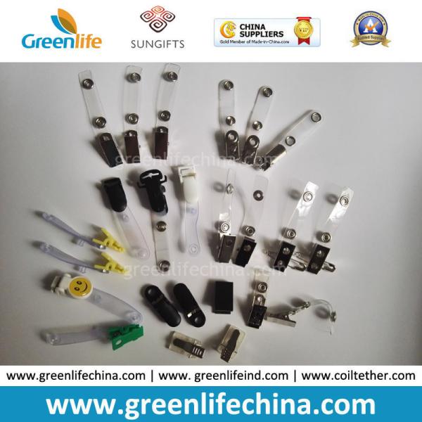 Durable Top Quality China Manufacturer Office/School Used Plastic Badge Clips w/Custom Logo