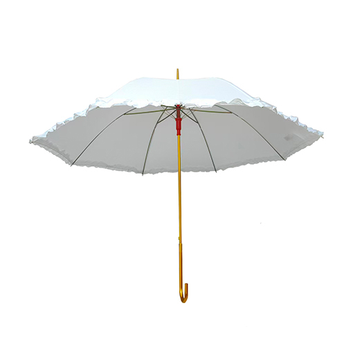 Lady's Vintage Elegant White Lace Parasol Umbrellas Victorian Style Umbrella
