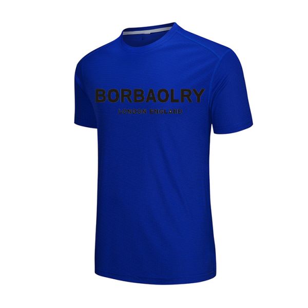 Hot Selling Personalized Blain Round Neck T-shirt Drying Fit T Printed Tee Shirts With logo Customize