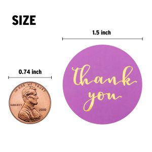 Custom Small Business Thank You Labels Waterproof Colourful