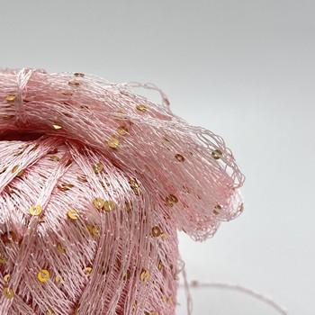 100% Polyester Hand Arm Knit Yarn Super Bright Decoration With Clothing Ornament
