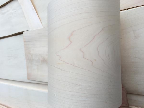 Venda a retalho Veneer de madeira natural de 0,45 mm Veneer de bordo canadense para skate