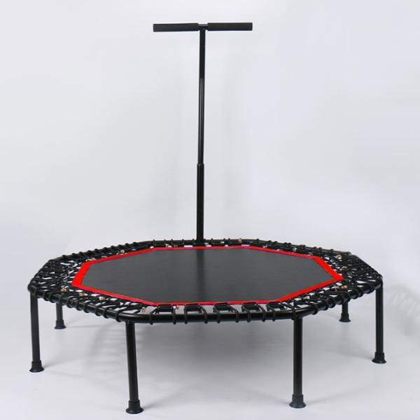 ABS Hexagonal Trampoline with Handle Bar Improve Your Flexibility and Coordination