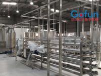 UHT machine de stérilisation du lait de lait ligne de transformation de la sauce de lait faible consommation