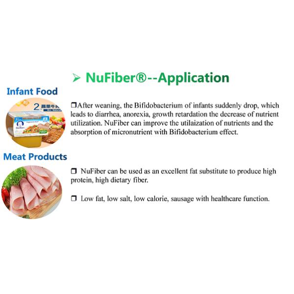 La dextrina resistente pulveriza el 90% Min Food Additives NuFiber 9004-93-9