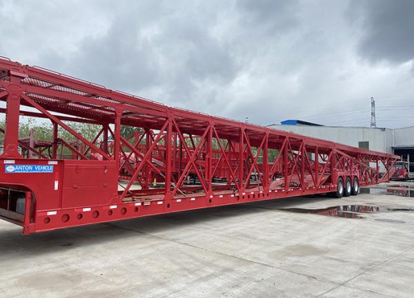 3 Axle Transport Car Carrier Trailer Truck with Jost E100 Landing Gear and Product
