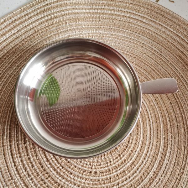 Handmade Ceramic Container Keeper with Strainer Enamel Customized Logo Bacon Fat Can for Grease Drippings Storage