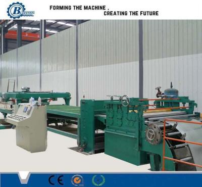 Adjustable Cut To Length Line 1800mm , Sheet Metal Slitting Machine