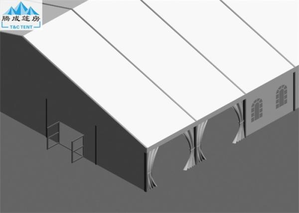 White PVC Roof Marquee Party Canopy Tent 25x45M Snow Resistant European Style