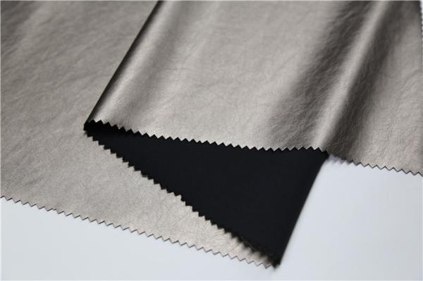 Waterproof Bronze Pu Synthetic Leather 0.4mm Anti - Mildew For Skirt / Bags