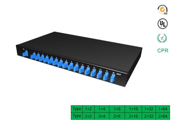 Factory directly selling price for 1x64 PLC Optical Fiber Splitter Rack optical splitter with SC APC connector