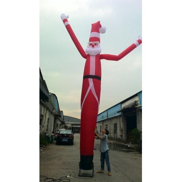 Танцор воздуха Кристмас Санта Клауса раздувной, нога танцора Кристмас ткани Оксфорда одиночная