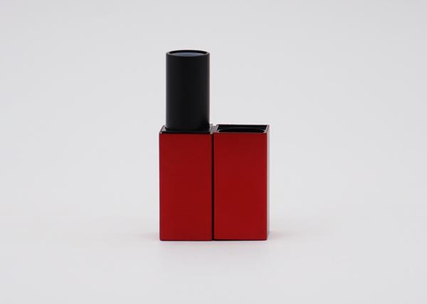 3.5g Cosmetic Aluminum Shiny Red Empty Lipstick Tube