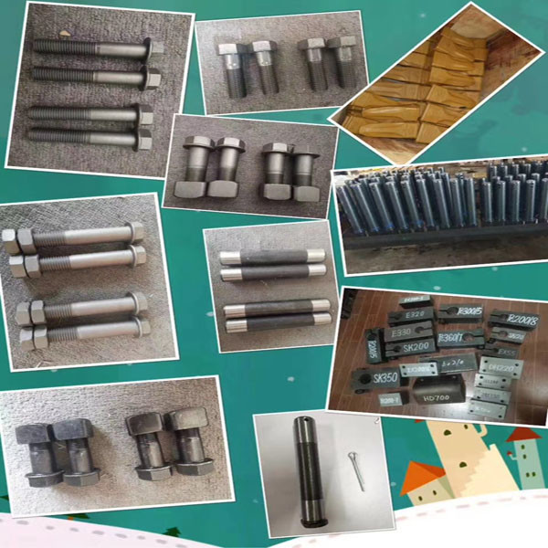 High Strength Excavator Track Bolt And Nut Screws 40Cr