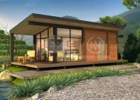 Casas modulares contemporâneas do uso do hotel, casa modular moderna personalizada da cor