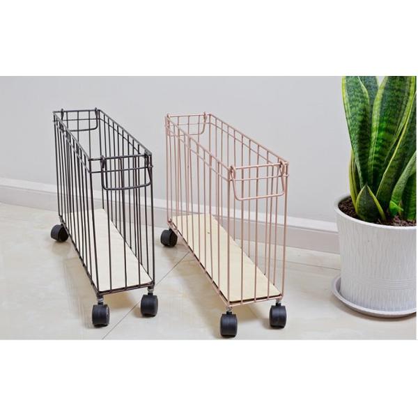 Iron Dirty Clothes Basket North Europe Simple Toy Book Sundry Basket With Wheel Sewing Storage Basket