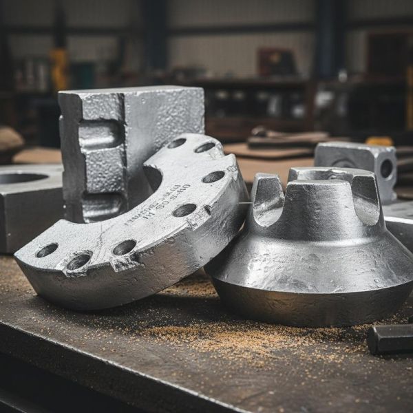 Aluminum Sand Casting Wear Resistant Castings with Impact Value ≥60J and Brinell Hardness 500-540 HB for Crusher Waring Parts