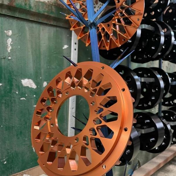 Roda de transmissão de alumínio de precisão CNC Roda de bicicleta usinada para modificação