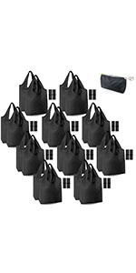 Reusable Grocery Bags，Large Washable Foldable Shopping Bags，Heavy Duty Tote Bags With Reinforced Handles