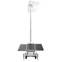 Torre de iluminação solar portátil com lâmpadas LED de 400W 3*460W painel solar para iluminação de minas