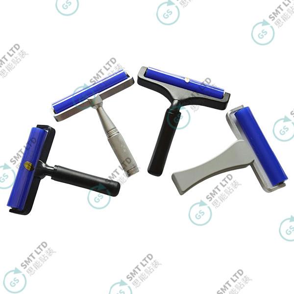 12 Inch Silicone Dust Roller with Anti Static Properties and Black Aluminum Plastic Handle for Clean Room Applications