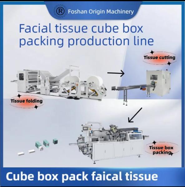 Tissu facial Petite boîte de machine avec unité de gravure en acier à acier