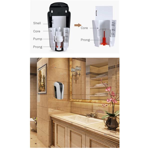 стена 1000мл установила распределитель дезинфицирующего средства руки геля алкоголя 75%