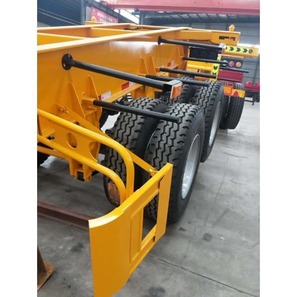 Механическая подвеска с тремя осями скелетный полуприцеп для строительной площадки и 7-коленный разъем