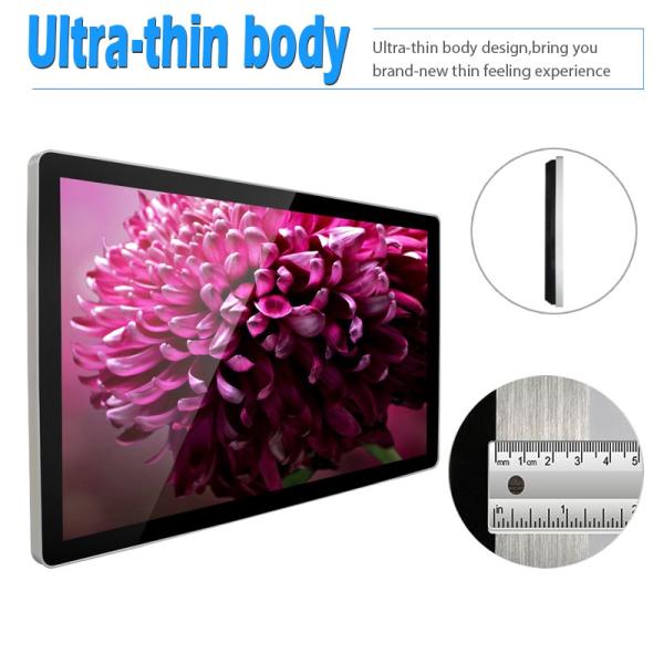 High Definition Digital Lcd Display Board , Lcd Advertising Player Aluminum Frame