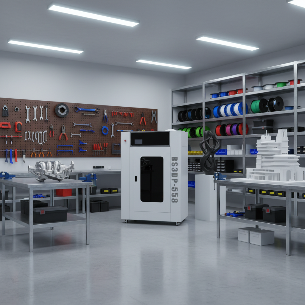 BS3DP-558 3D Printer Driver/Software Solution 430x700 mm Build Volume Auto Leveling Dual Extruder ABS/PLA Resin Rapid