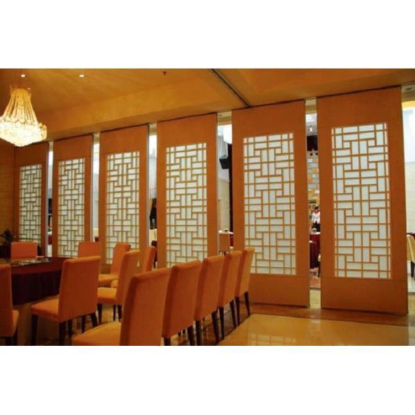 Sound Proofing Movable Acoustic Wooden Room Divider Screen for Restaurant