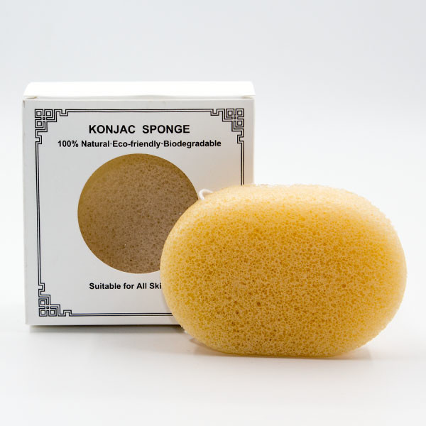 Éponge cosmétique ovale de charbon actif de marque de distributeur d'éponge de