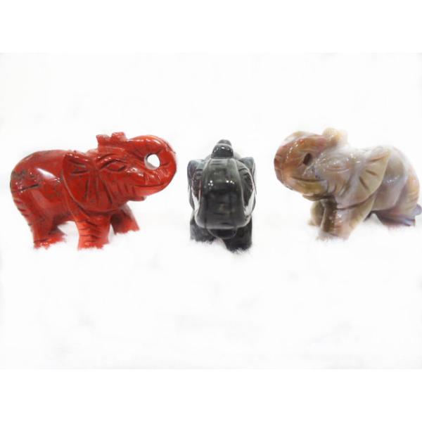 Elephant Carving, Handmade Semi Precious Stone Jewelry, Carved Gemstone Animals