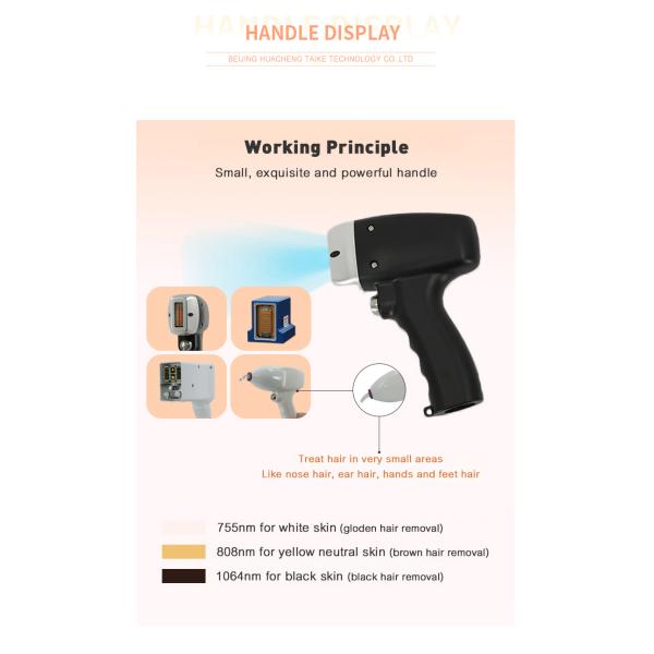 High Power 1600W Whitening Diode Laser Hair Removal Machine 3 Wavelength 755 808 1064