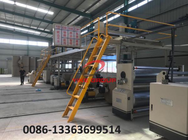 Single Faced Corrugated Carton Machine 1400-1800mm Width Hard Chrome Material