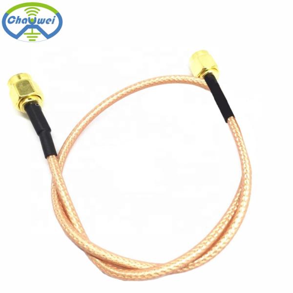 RG316 RG178 RF Cable Assemblies SMA Male To RP SMA Male RF Pigtail Cable