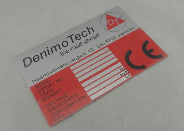 Aluminum Souvenir Badges For Machine With Epoxy , Laser Engravable And Adhesive Tape
