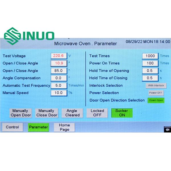 IEC60335-2-25 Микроволновая печь дверь холодильника дверь испытания выносливости