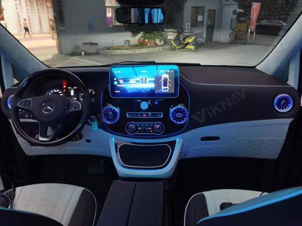 Double Din ABS Mercedes Benz Radio Stereo For Vito 2016 To 2020