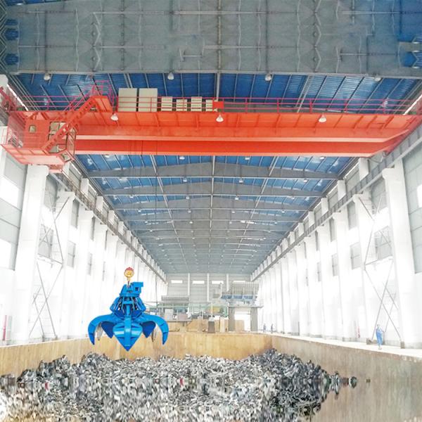 5T 16T Double Girder Overhead Crane Two Purpose Bridge Crab Hook For Warehouse