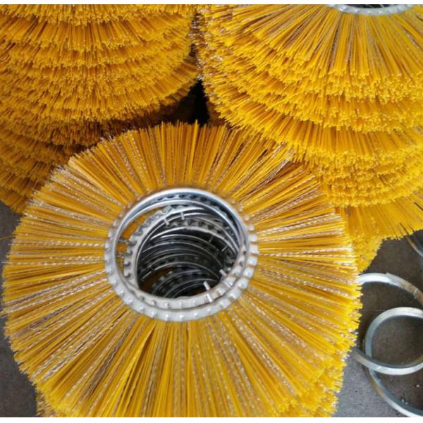 Escoba mezclada plástica de acero del barrendero de la nieve del alambre del rodillo, cepillos del reemplazo del barrendero del poder