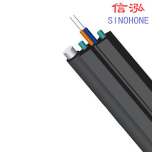 Soft OM1 - OM3 FTTX Indoor Fiber Optic Cable Low Smoke Flame Resistance