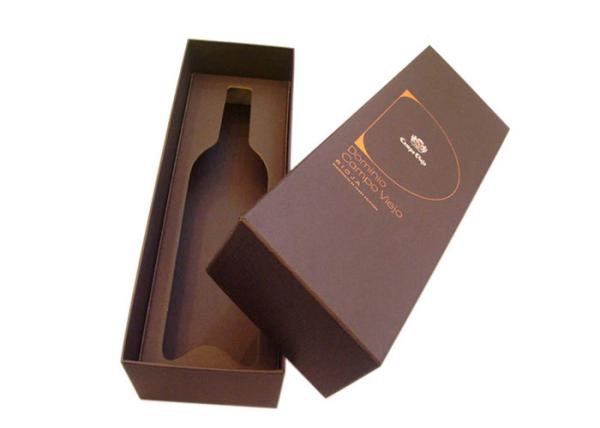 Sliding Lid  Wine Glass Cardboard Gift Box , Wine Presentation Box Witn Window