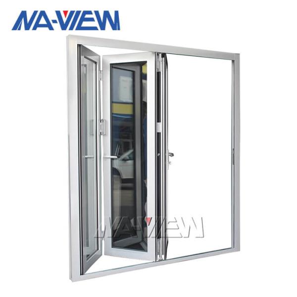 Portes en verre de glissement triples Bifold en aluminium de RAL Windows CE