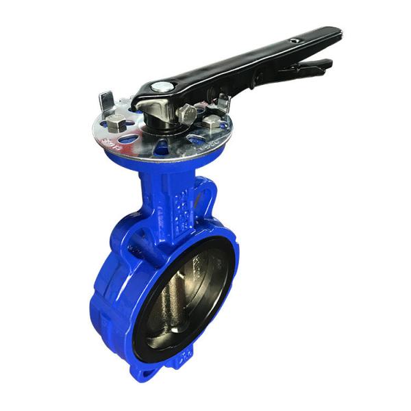 Função manual válvula de borboleta de ferro fundido com corpo de ferro dúctil e assento de borracha