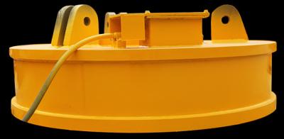 DC 24V Excavator Lifting Electromagnet , Scrap Handling Magnets Light Self Weight